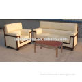 KL-S086 duarable high quality modern factory direct sell general leather fabric set designs green material office sofa